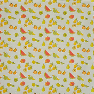 tissu enduit pvc Fruit salad butterscotch