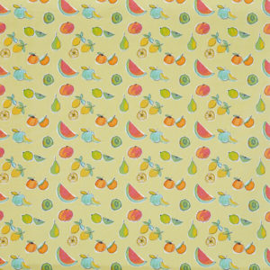 tissu enduit pvc Fruit salad lemon