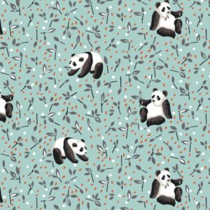 tissu coton enduit tao celadon