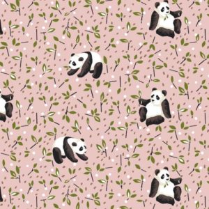 tissu coton enduit tao rose
