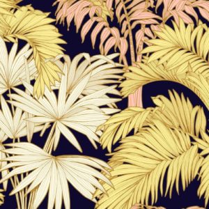 tissu coton ameublement coco marine