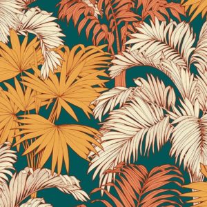 tissu coton ameublement coco orange