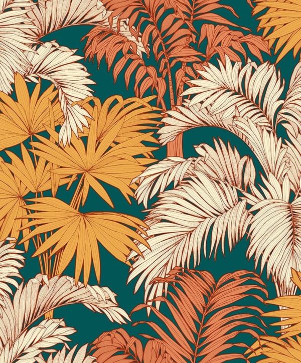 tissu coton ameublement coco orange