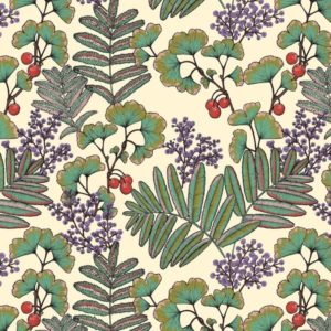 tissu coton ameublement victoria creme