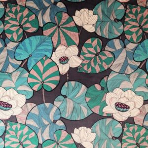 tissu velours imprimés idris vert