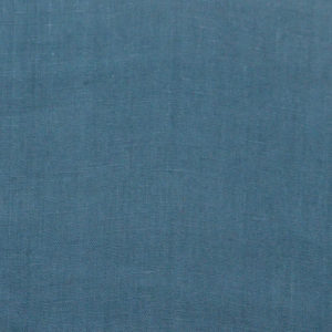 tissu lin lavé bleu paon