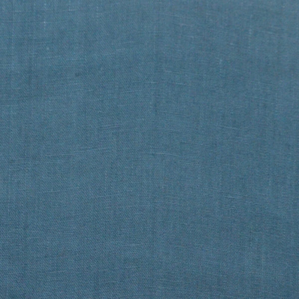 tissu lin lavé bleu paon