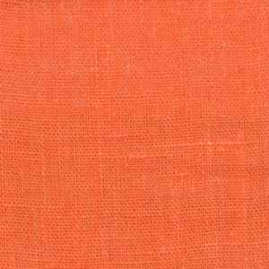 tissu lin lavé mandarine