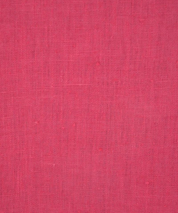 tissu lin lavé framboise